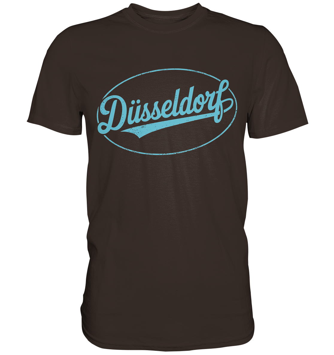 Düsseldorf Logo Retro – Stilvolle Nostalgie trifft modernen Look - Premium Shirt