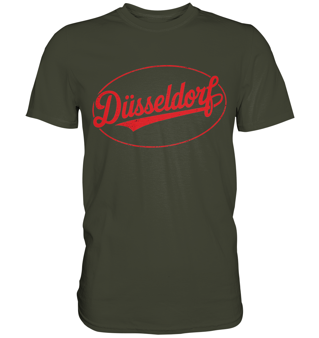 Düsseldorf Logo Retro – Stilvolle Nostalgie trifft modernen Look - Premium Shirt