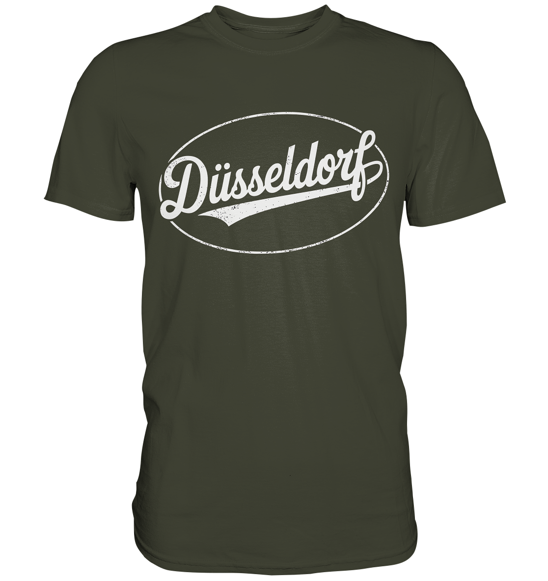 Düsseldorf Logo Retro – Stilvolle Nostalgie trifft modernen Look - Premium Shirt