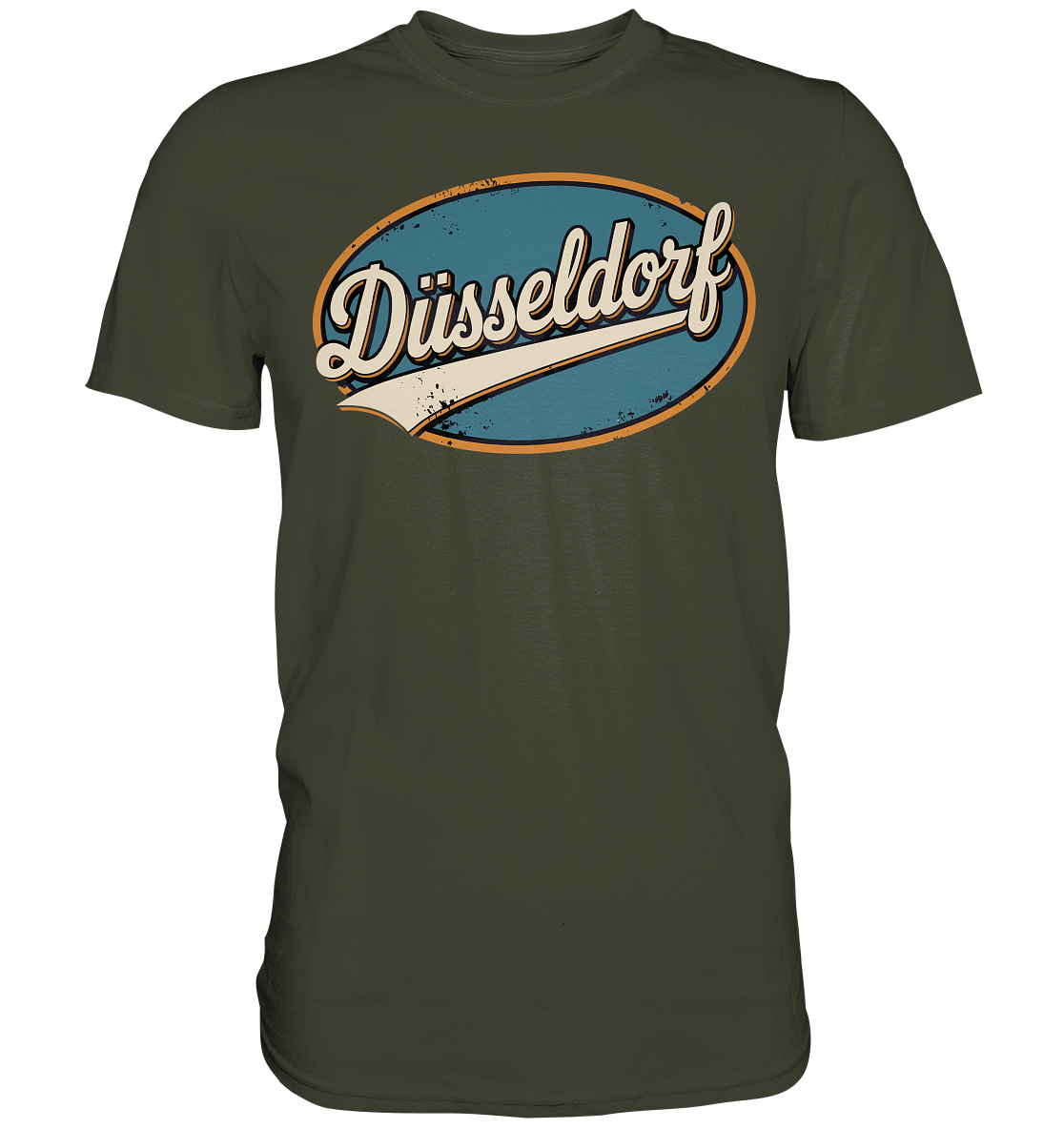 Düsseldorf Retro – Stilvolle Nostalgie trifft modernen Look - Premium Shirt