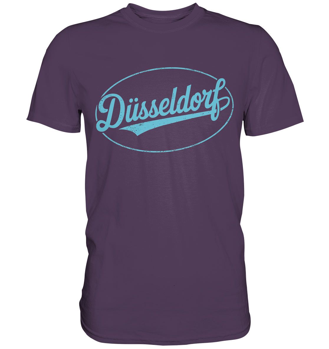 Düsseldorf Logo Retro – Stilvolle Nostalgie trifft modernen Look - Premium Shirt