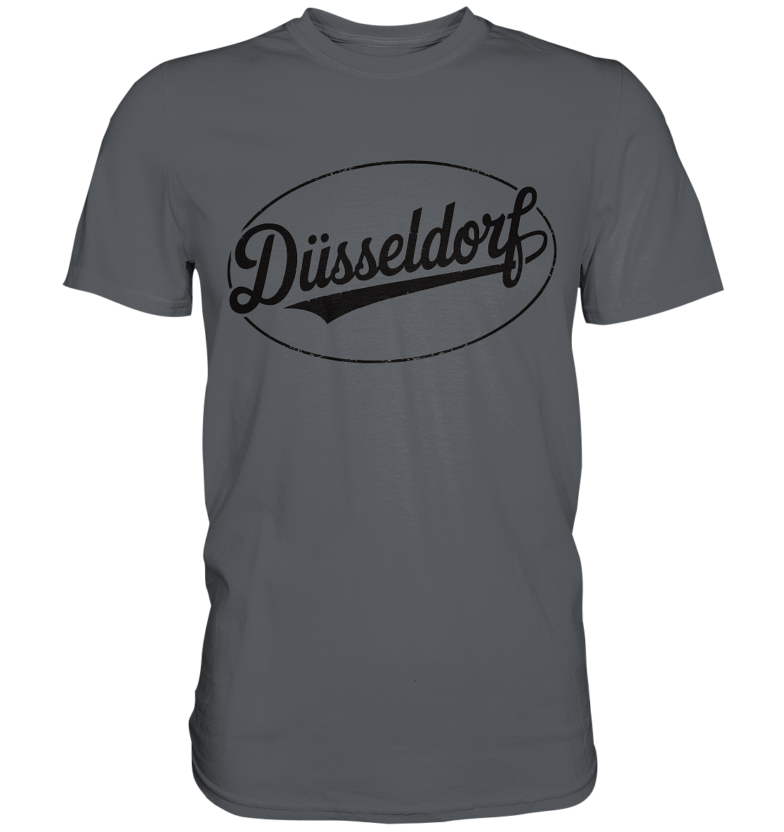Düsseldorf Logo Retro – Stilvolle Nostalgie trifft modernen Look - Premium Shirt