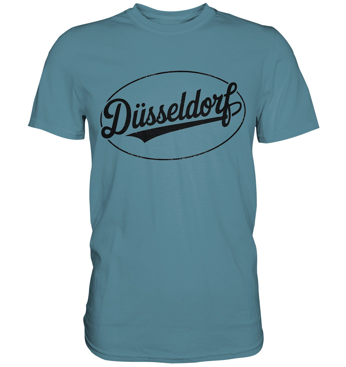 Düsseldorf Logo Retro – Stilvolle Nostalgie trifft modernen Look - Premium Shirt