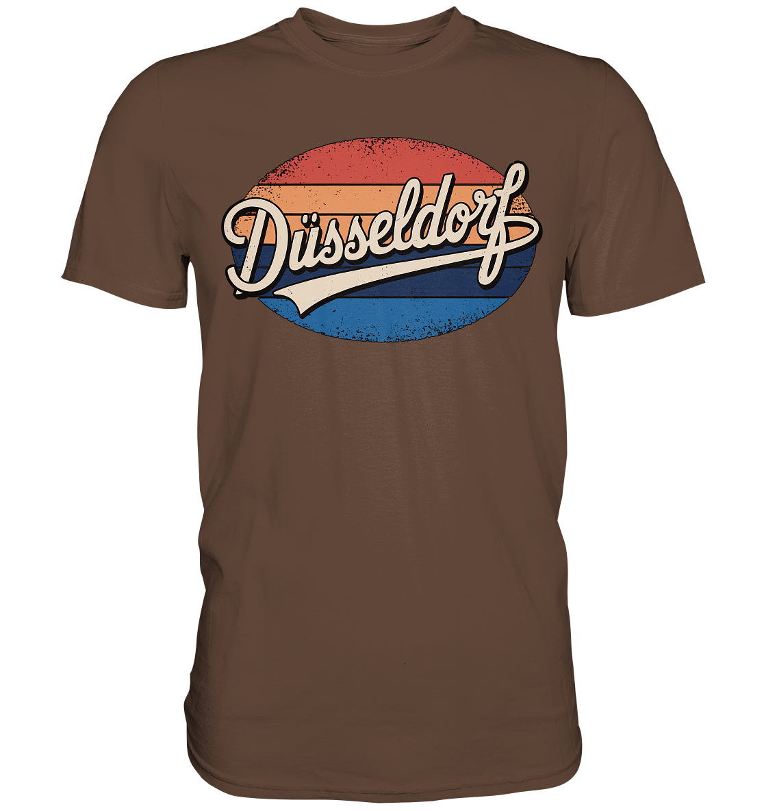 Düsseldorf Logo Retro – Stilvolle Nostalgie trifft modernen Look - Premium Shirt