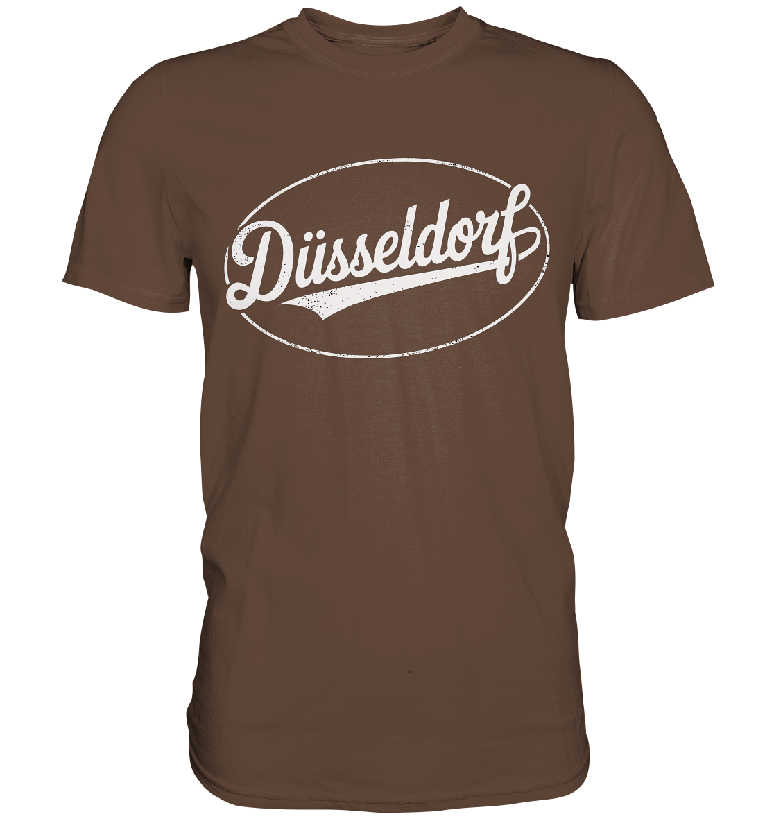 Düsseldorf Logo Retro – Stilvolle Nostalgie trifft modernen Look - Premium Shirt