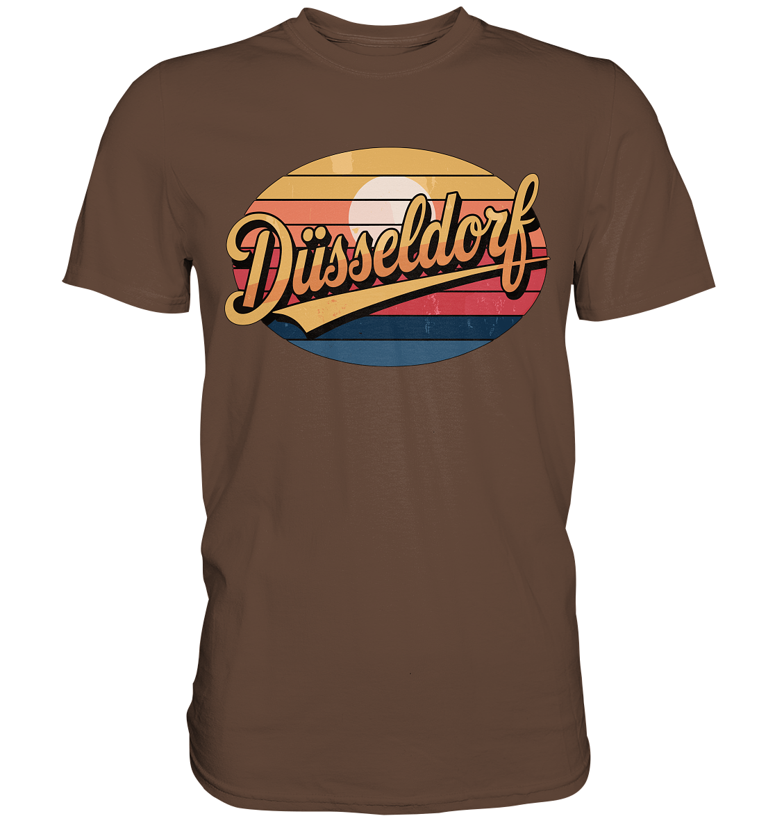 Düsseldorf Logo Retro – Stilvolle Nostalgie trifft modernen Look - Premium Shirt