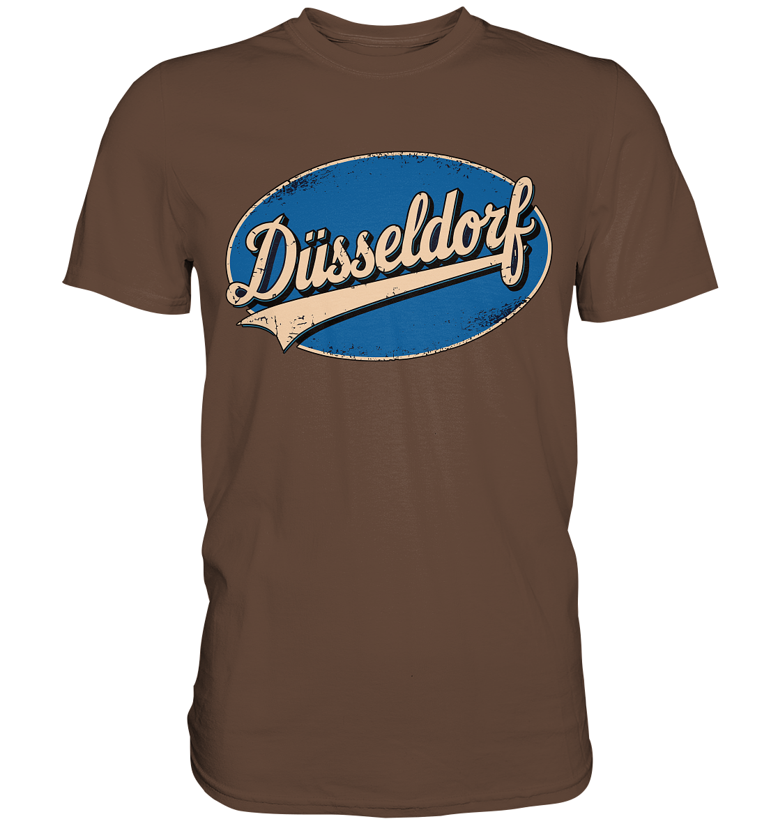 Düsseldorf Logo Retro – Stilvolle Nostalgie trifft modernen Look - Premium Shirt