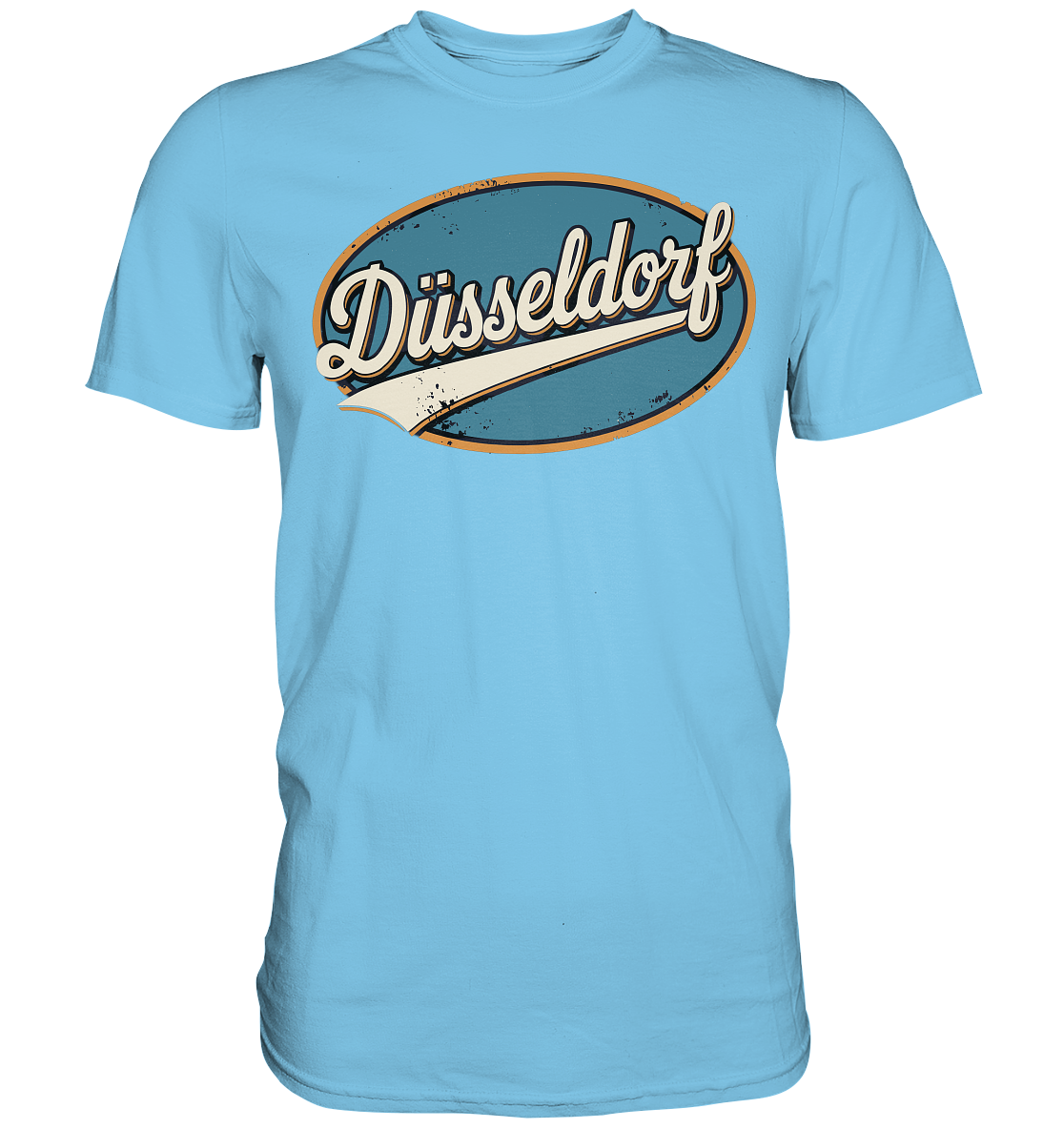 Düsseldorf Retro – Stilvolle Nostalgie trifft modernen Look - Premium Shirt