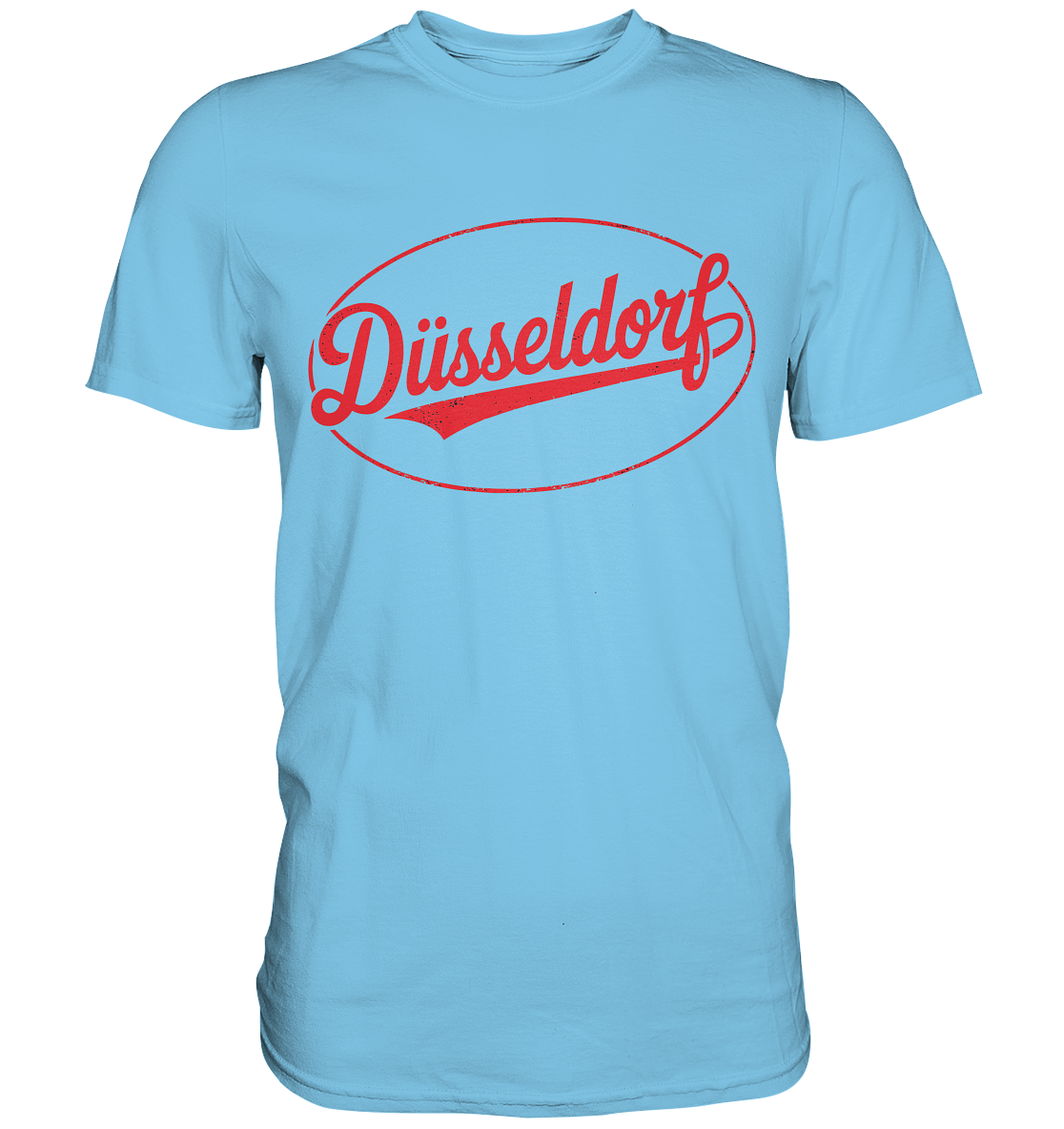 Düsseldorf Logo Retro – Stilvolle Nostalgie trifft modernen Look - Premium Shirt
