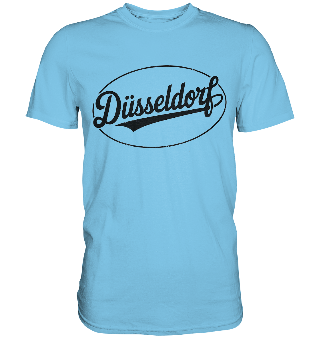 Düsseldorf Logo Retro – Stilvolle Nostalgie trifft modernen Look - Premium Shirt
