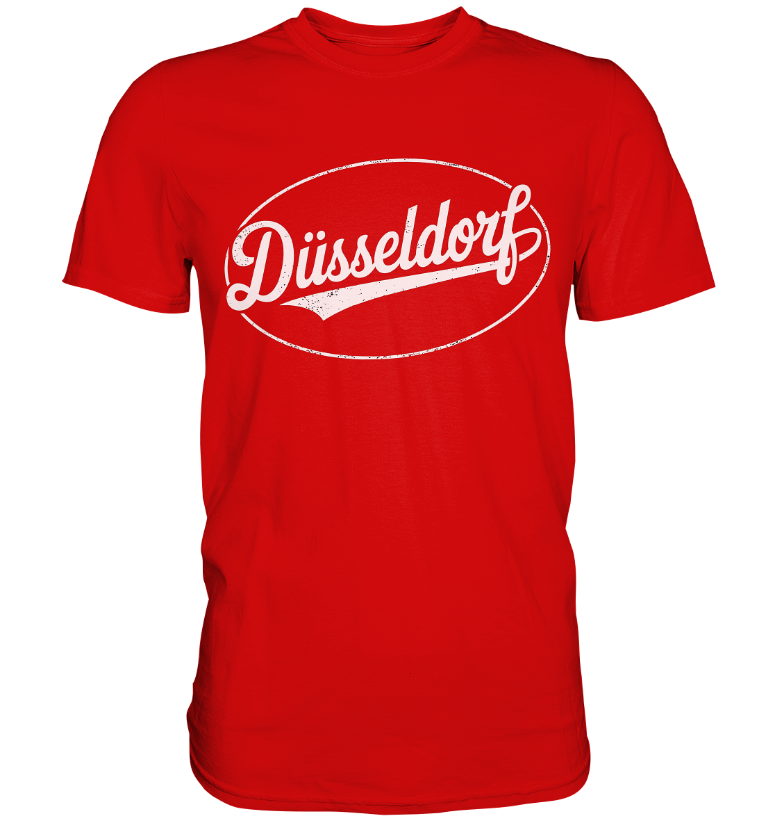 Düsseldorf Logo Retro – Stilvolle Nostalgie trifft modernen Look - Premium Shirt