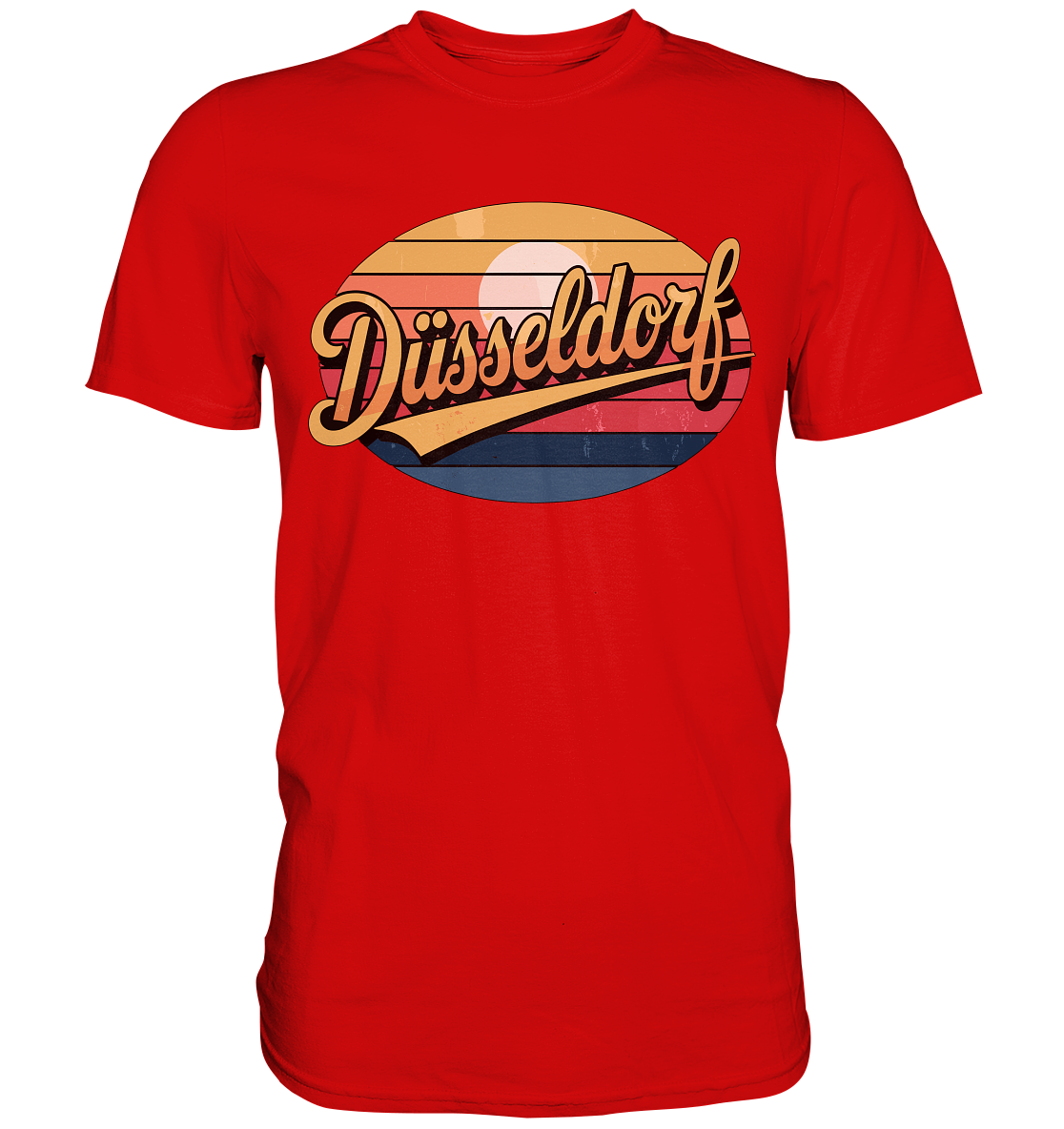 Düsseldorf Logo Retro – Stilvolle Nostalgie trifft modernen Look - Premium Shirt