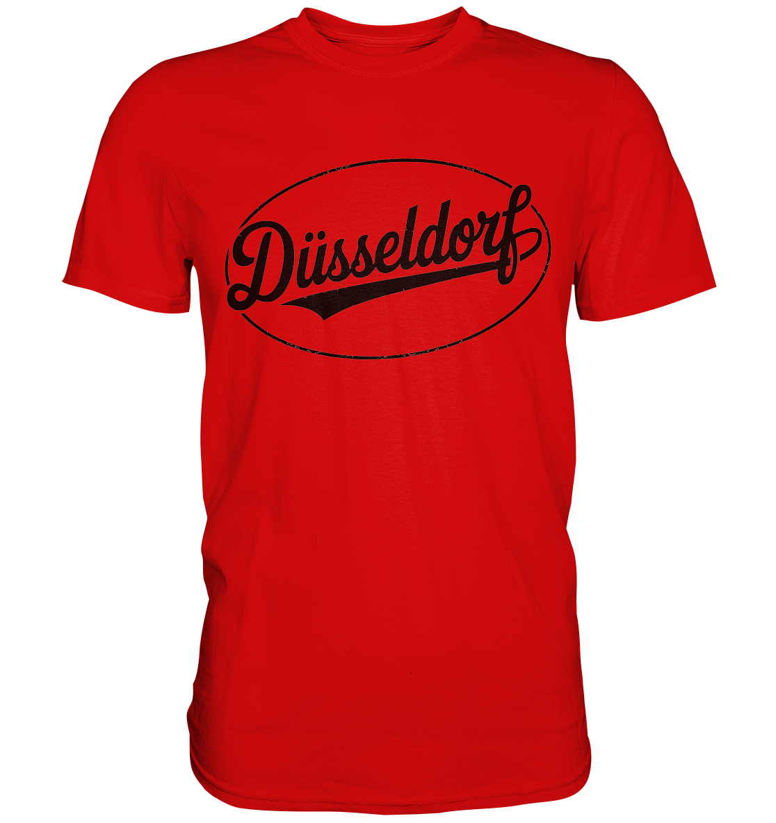 Düsseldorf Logo Retro – Stilvolle Nostalgie trifft modernen Look - Premium Shirt