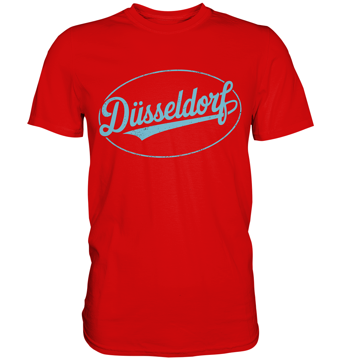 Düsseldorf Logo Retro – Stilvolle Nostalgie trifft modernen Look - Premium Shirt