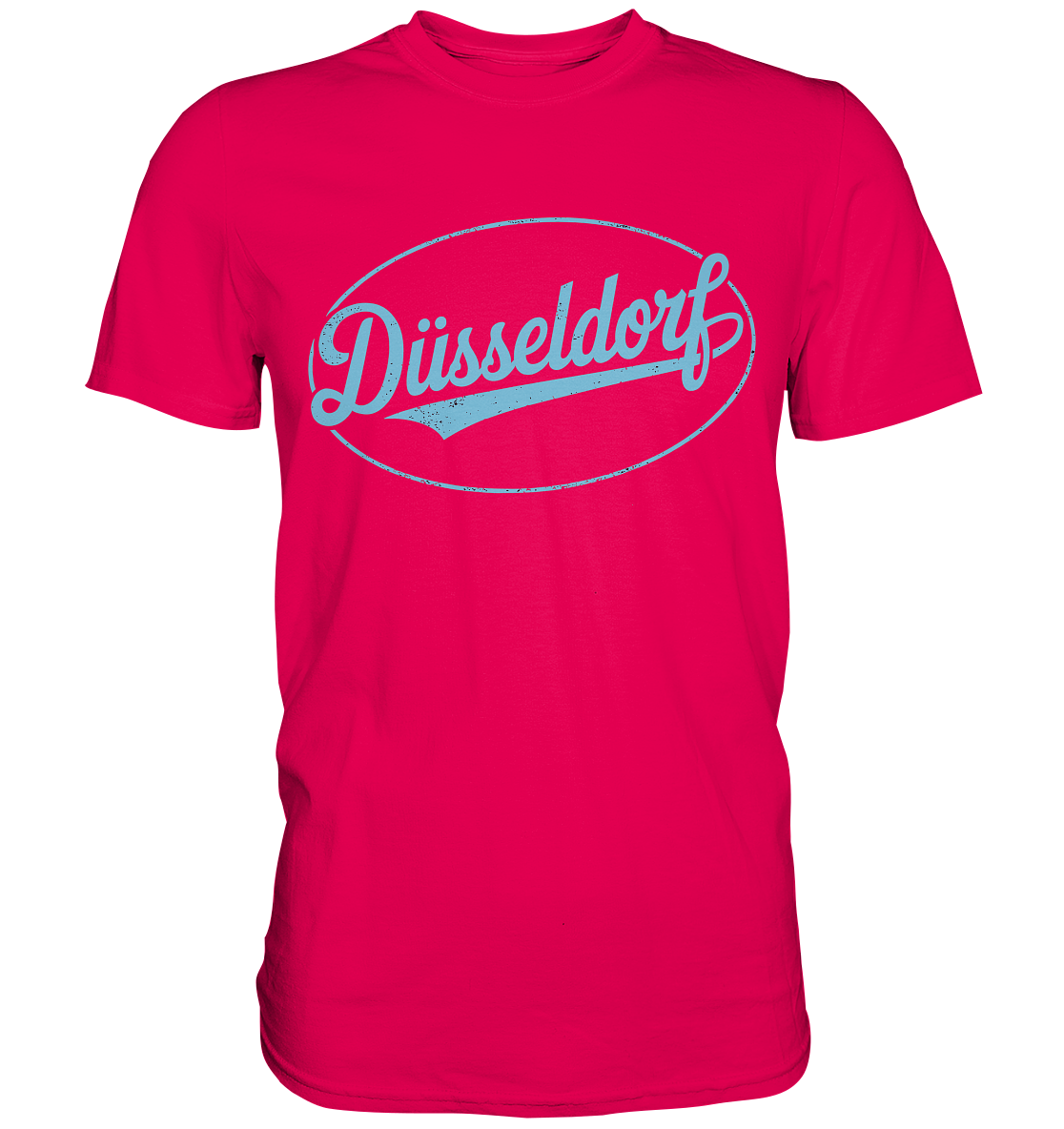 Düsseldorf Logo Retro – Stilvolle Nostalgie trifft modernen Look - Premium Shirt