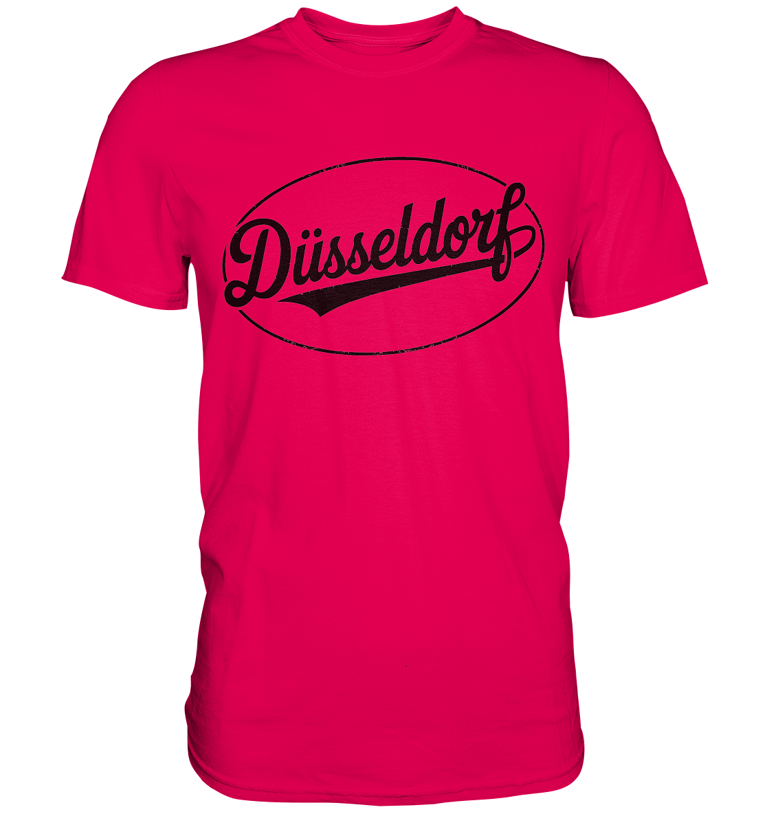 Düsseldorf Logo Retro – Stilvolle Nostalgie trifft modernen Look - Premium Shirt