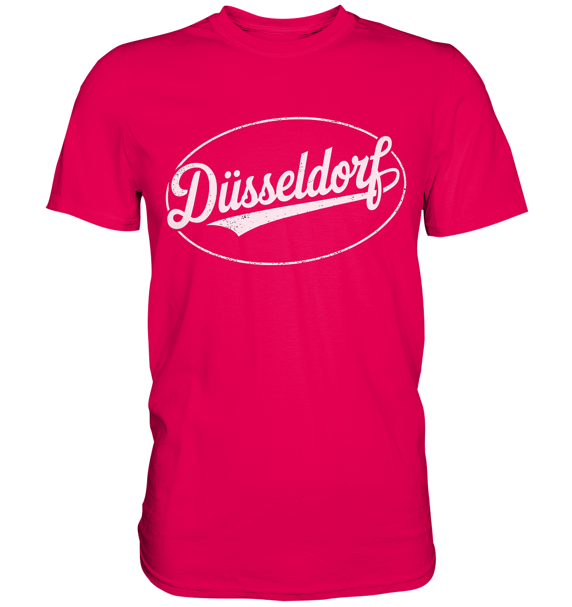 Düsseldorf Logo Retro – Stilvolle Nostalgie trifft modernen Look - Premium Shirt