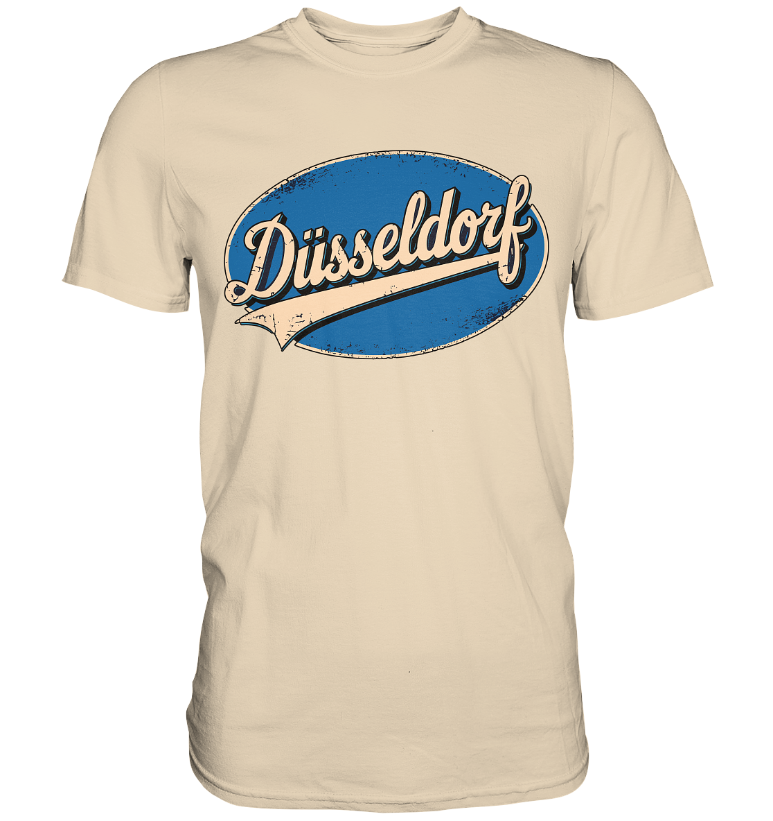Düsseldorf Logo Retro – Stilvolle Nostalgie trifft modernen Look - Premium Shirt