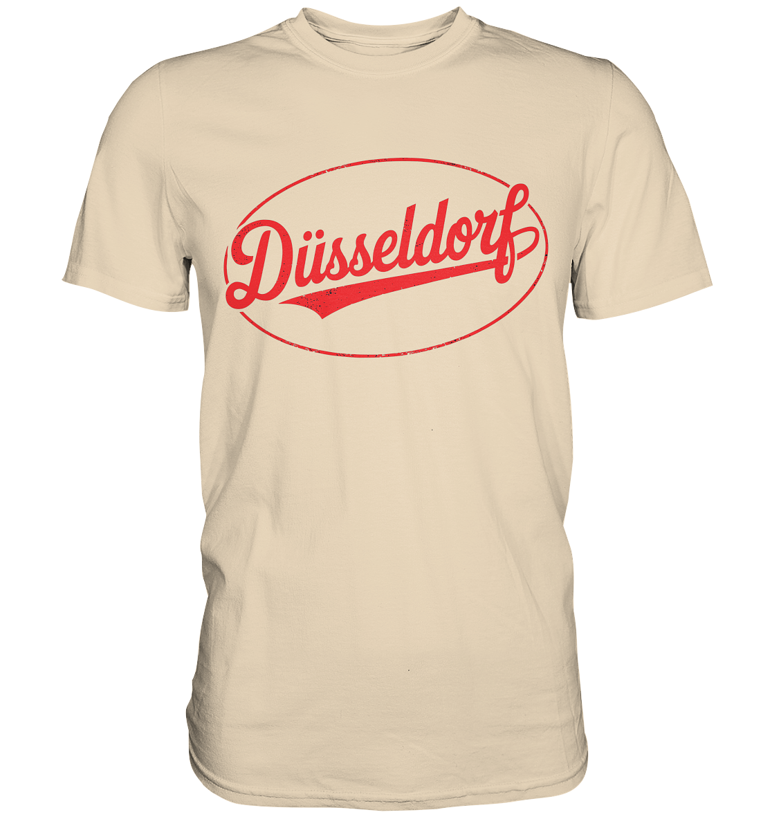 Düsseldorf Logo Retro – Stilvolle Nostalgie trifft modernen Look - Premium Shirt
