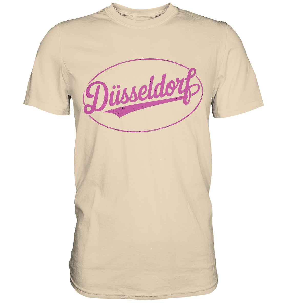 Düsseldorf Logo Retro – Stilvolle Nostalgie trifft modernen Look - Premium Shirt