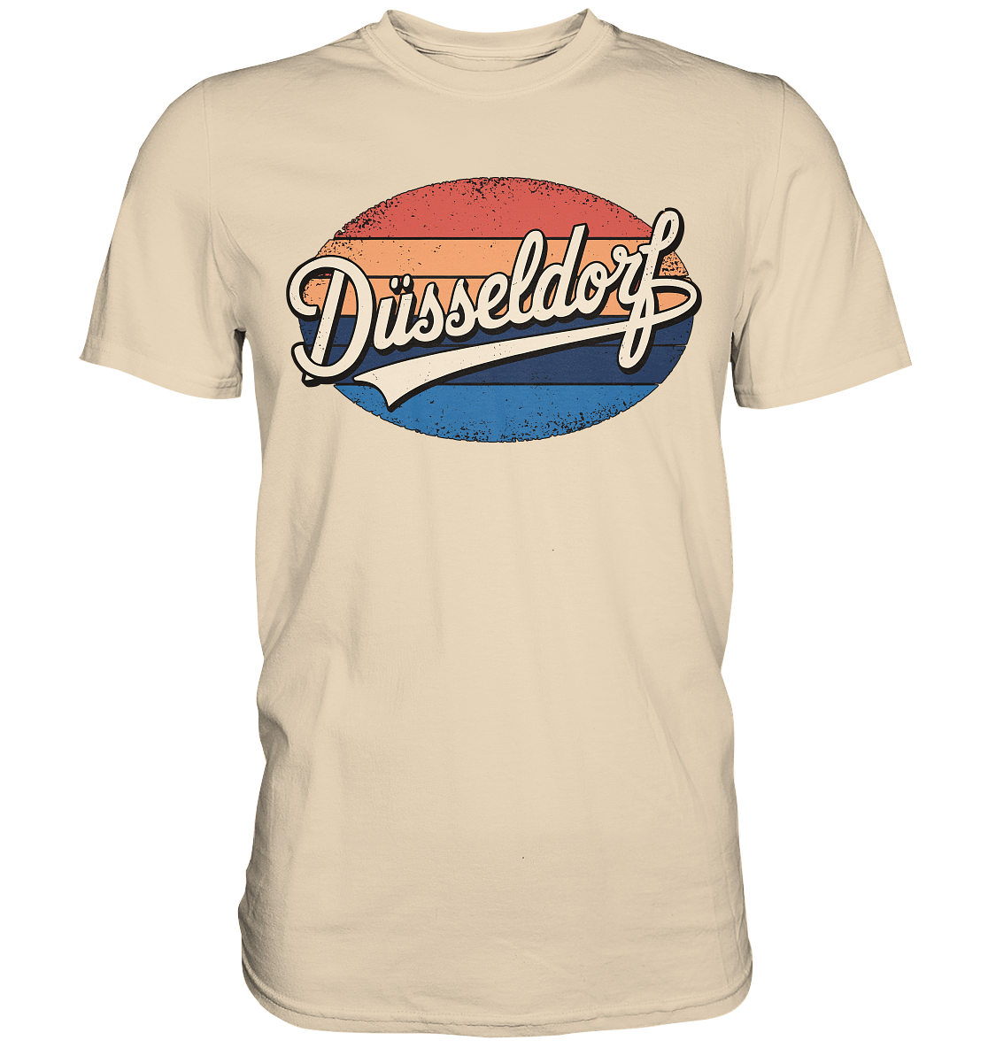 Düsseldorf Logo Retro – Stilvolle Nostalgie trifft modernen Look - Premium Shirt