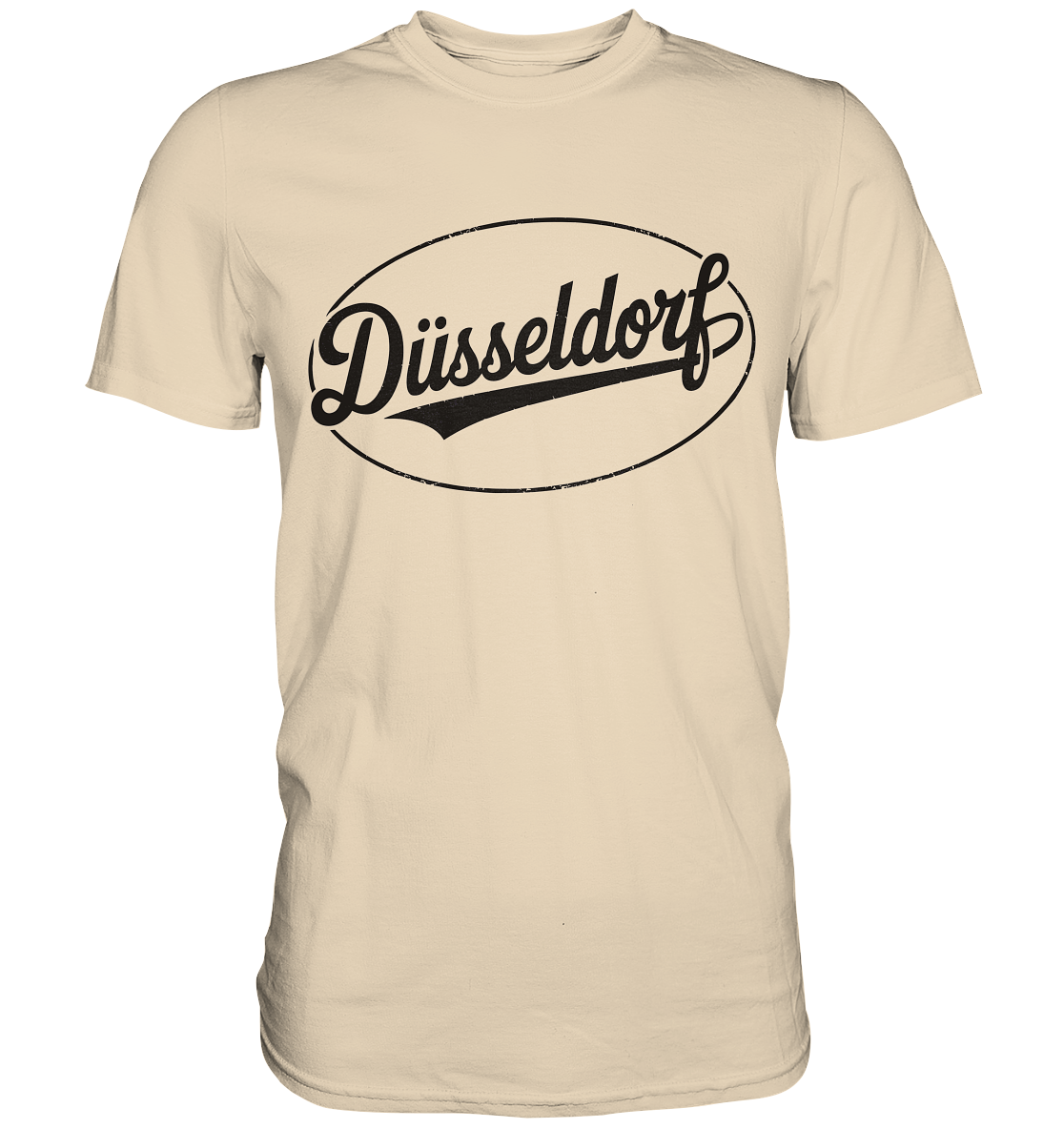 Düsseldorf Logo Retro – Stilvolle Nostalgie trifft modernen Look - Premium Shirt