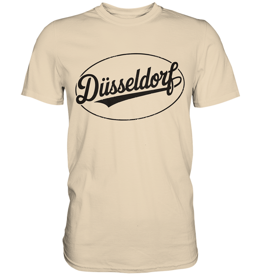 Düsseldorf Logo Retro – Stilvolle Nostalgie trifft modernen Look - Premium Shirt