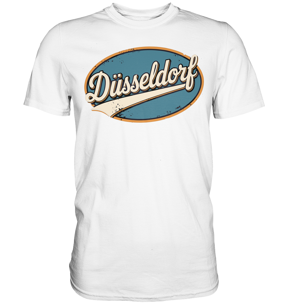Düsseldorf Retro – Stilvolle Nostalgie trifft modernen Look - Premium Shirt