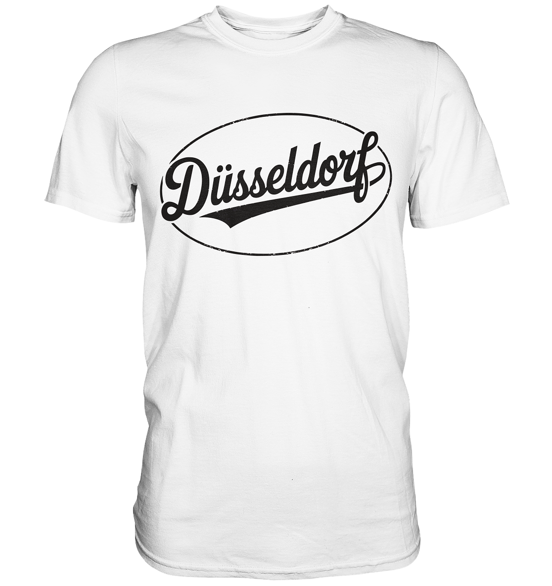 Düsseldorf Logo Retro – Stilvolle Nostalgie trifft modernen Look - Premium Shirt