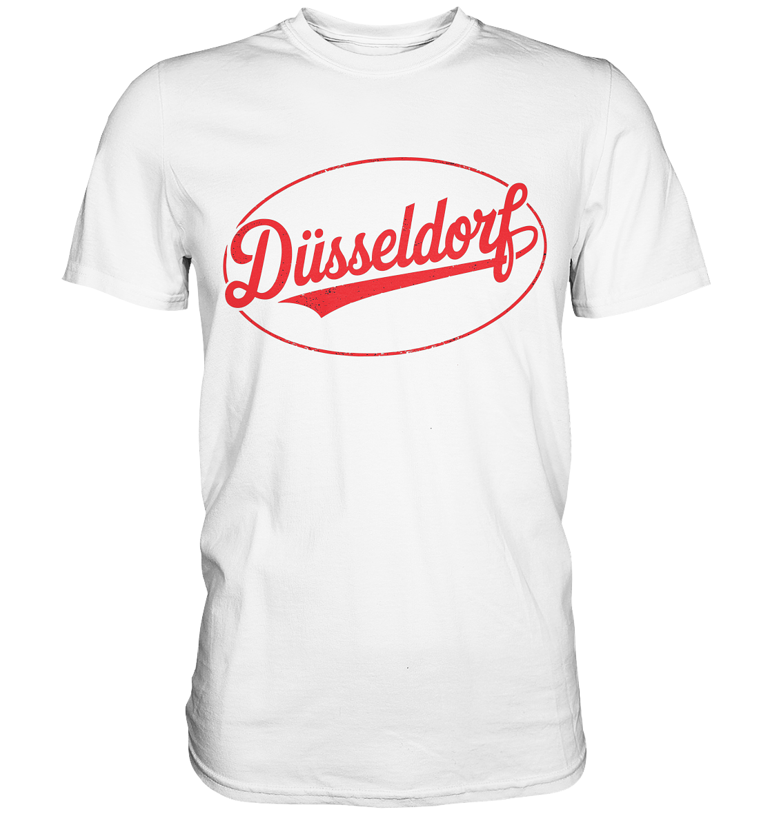 Düsseldorf Logo Retro – Stilvolle Nostalgie trifft modernen Look - Premium Shirt