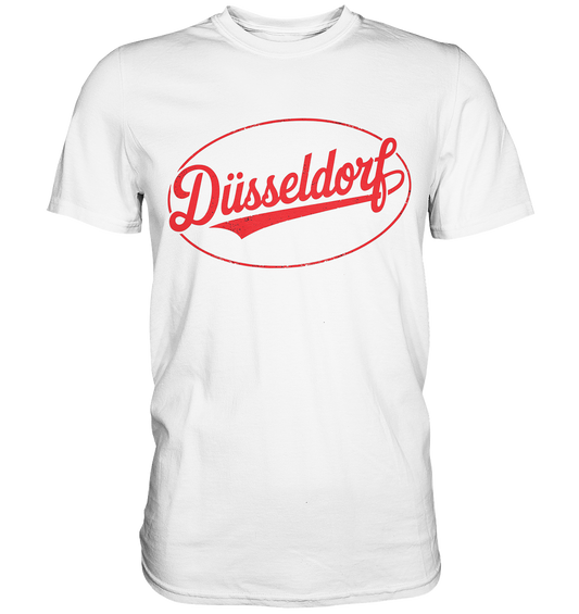 Düsseldorf Logo Retro – Stilvolle Nostalgie trifft modernen Look - Premium Shirt