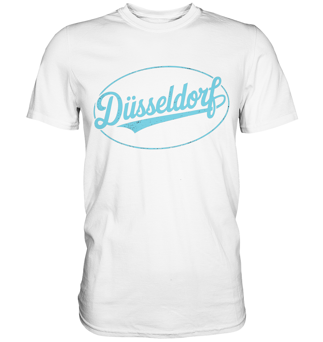 Düsseldorf Logo Retro – Stilvolle Nostalgie trifft modernen Look - Premium Shirt