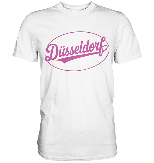 Düsseldorf Logo Retro – Stilvolle Nostalgie trifft modernen Look - Premium Shirt
