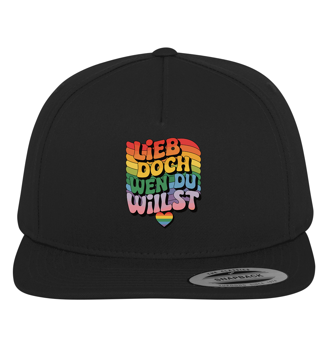 "Lieb doch, wen du willst" – LGBTQ-Design - Premium Snapback