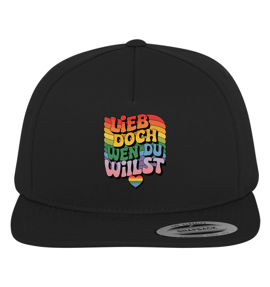 "Lieb doch, wen du willst" – LGBTQ-Design - Premium Snapback