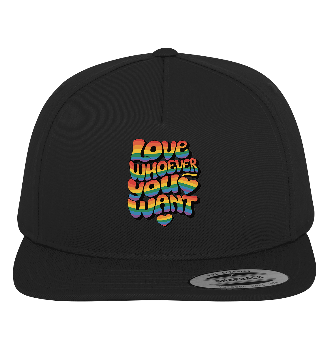 "Love whoever you want" – LGBTQ-Design - Premium Snapback