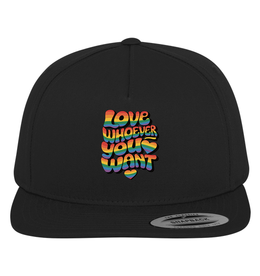 "Love whoever you want" – LGBTQ-Design - Premium Snapback