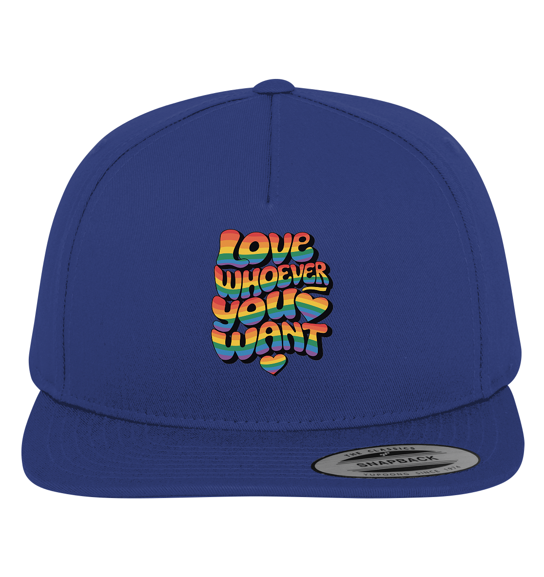 "Love whoever you want" – LGBTQ-Design - Premium Snapback