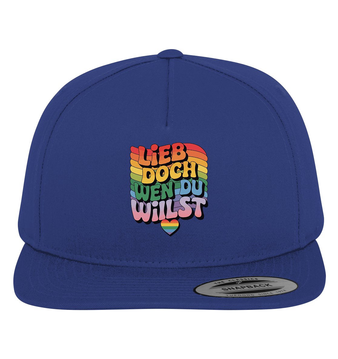 "Lieb doch, wen du willst" – LGBTQ-Design - Premium Snapback