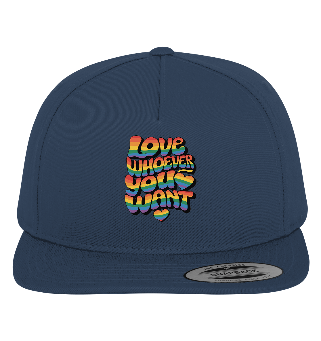 "Love whoever you want" – LGBTQ-Design - Premium Snapback