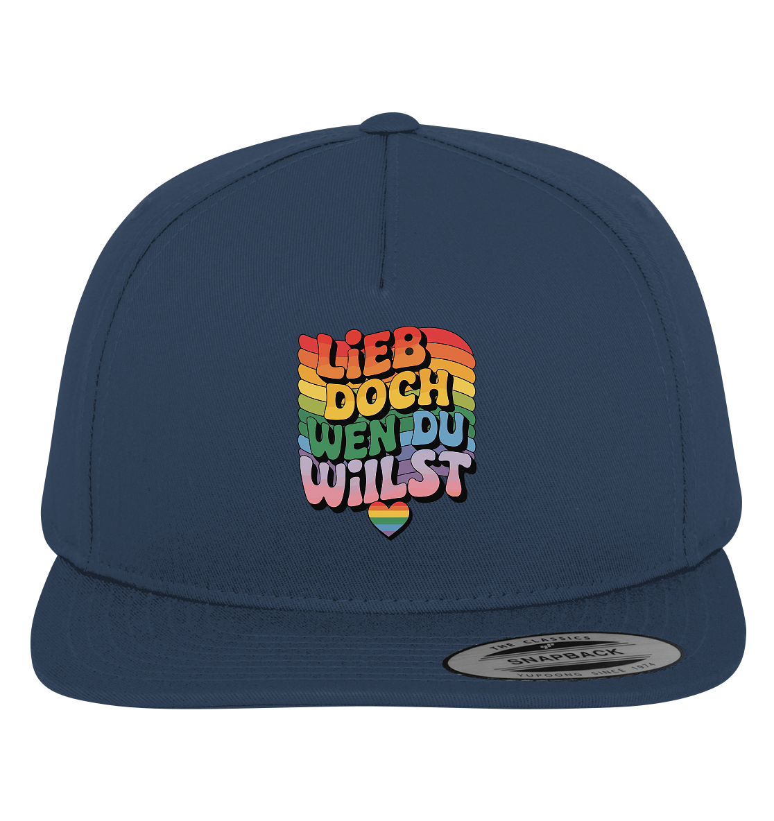 "Lieb doch, wen du willst" – LGBTQ-Design - Premium Snapback