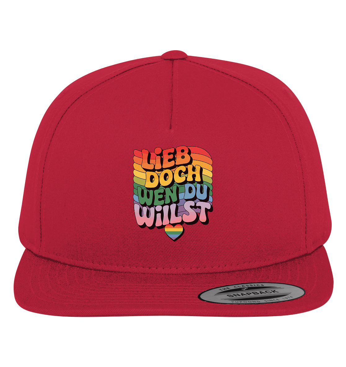 "Lieb doch, wen du willst" – LGBTQ-Design - Premium Snapback