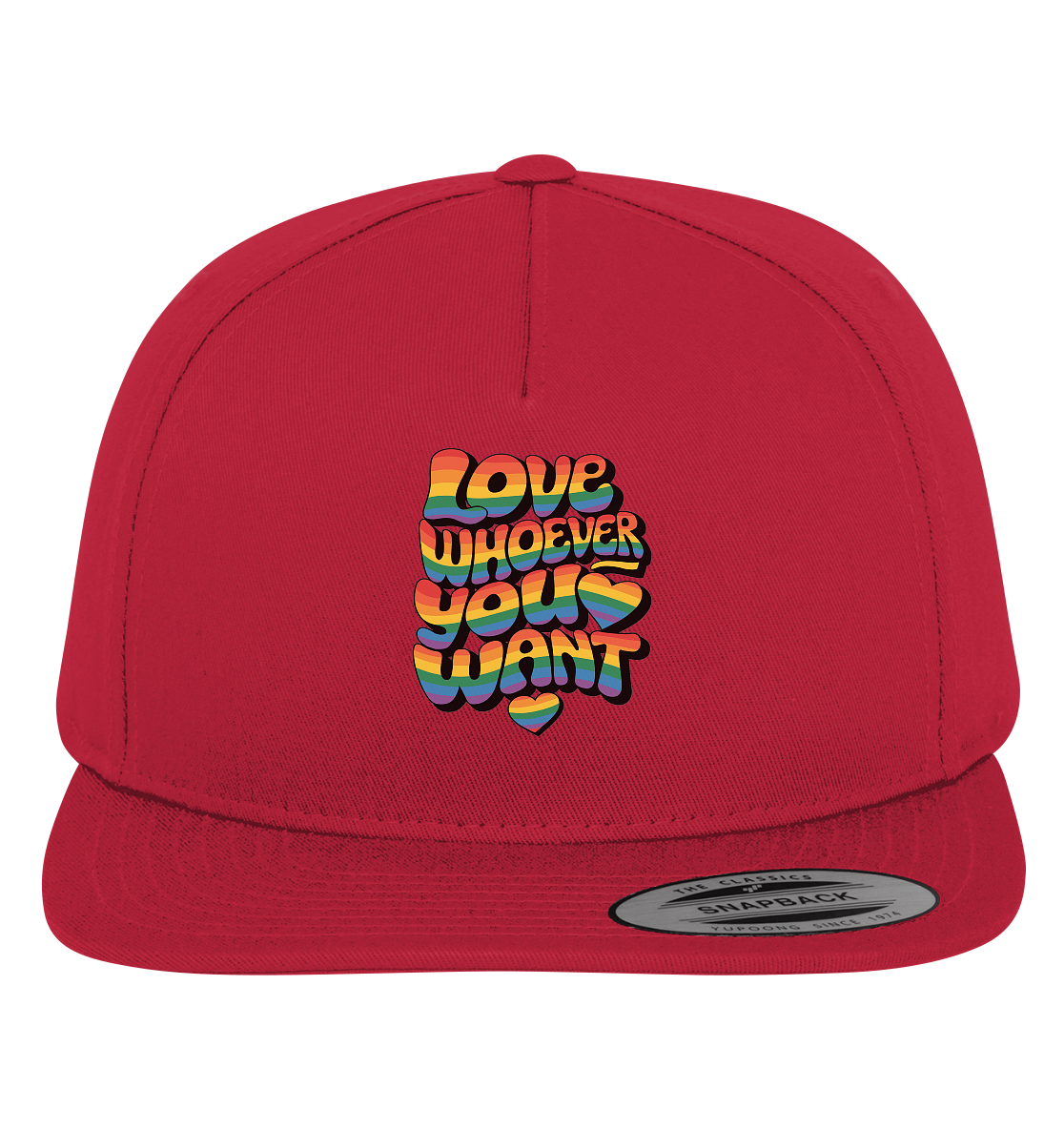 "Love whoever you want" – LGBTQ-Design - Premium Snapback