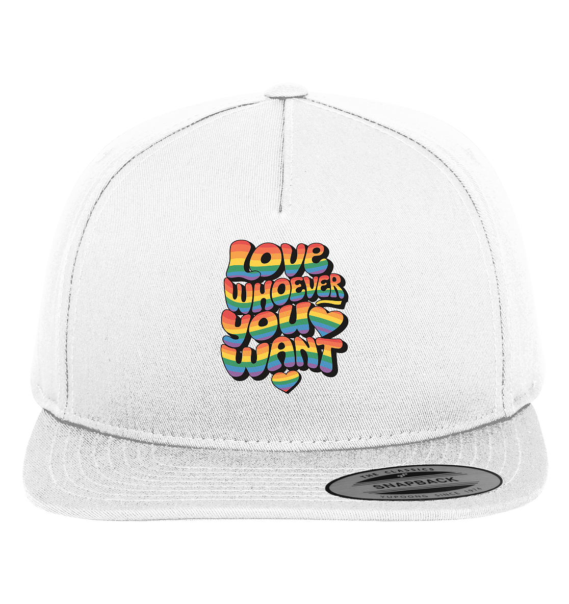 "Love whoever you want" – LGBTQ-Design - Premium Snapback