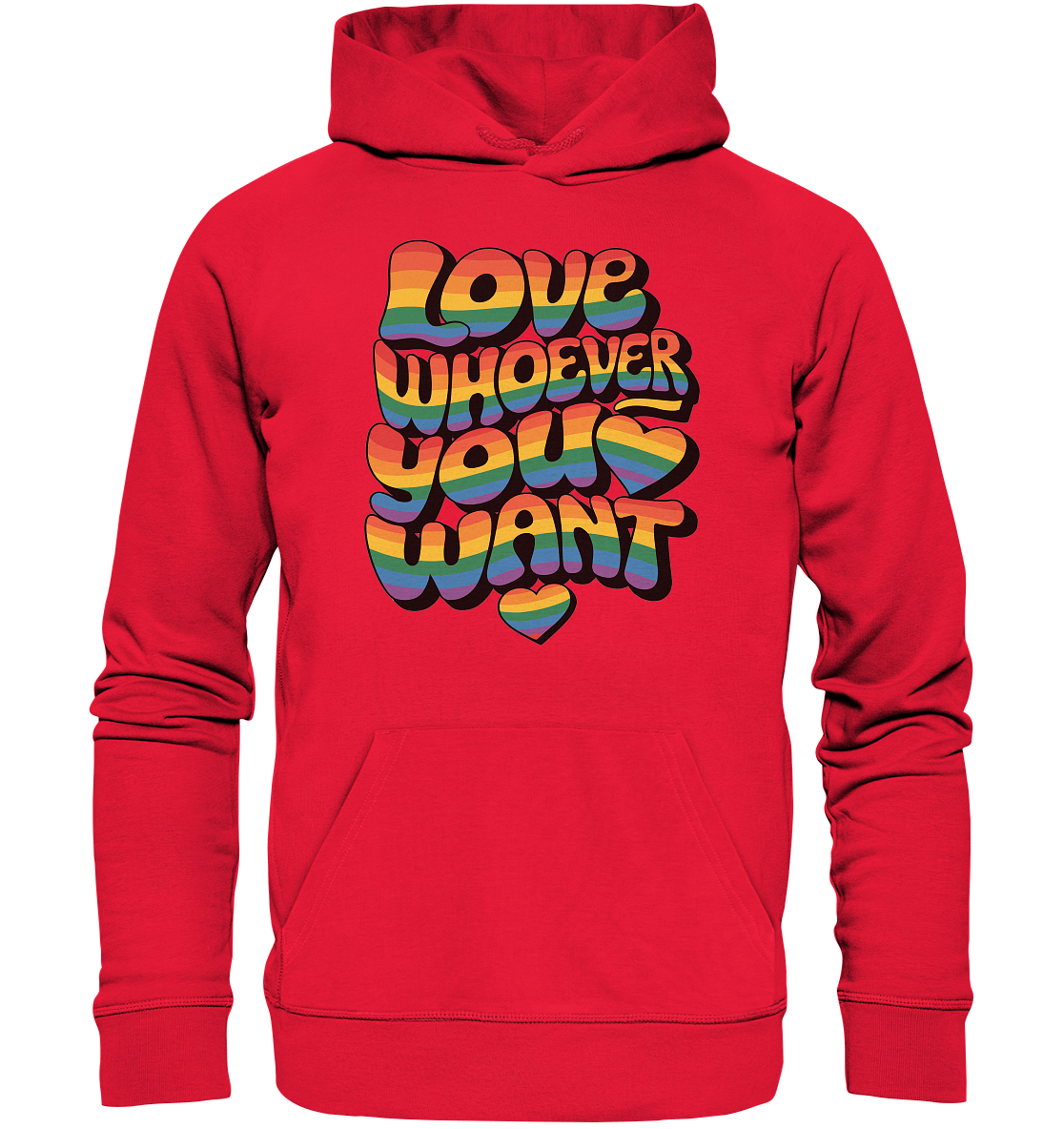 "Love whoever you want" – LGBTQ-Design - Premium Unisex Hoodie