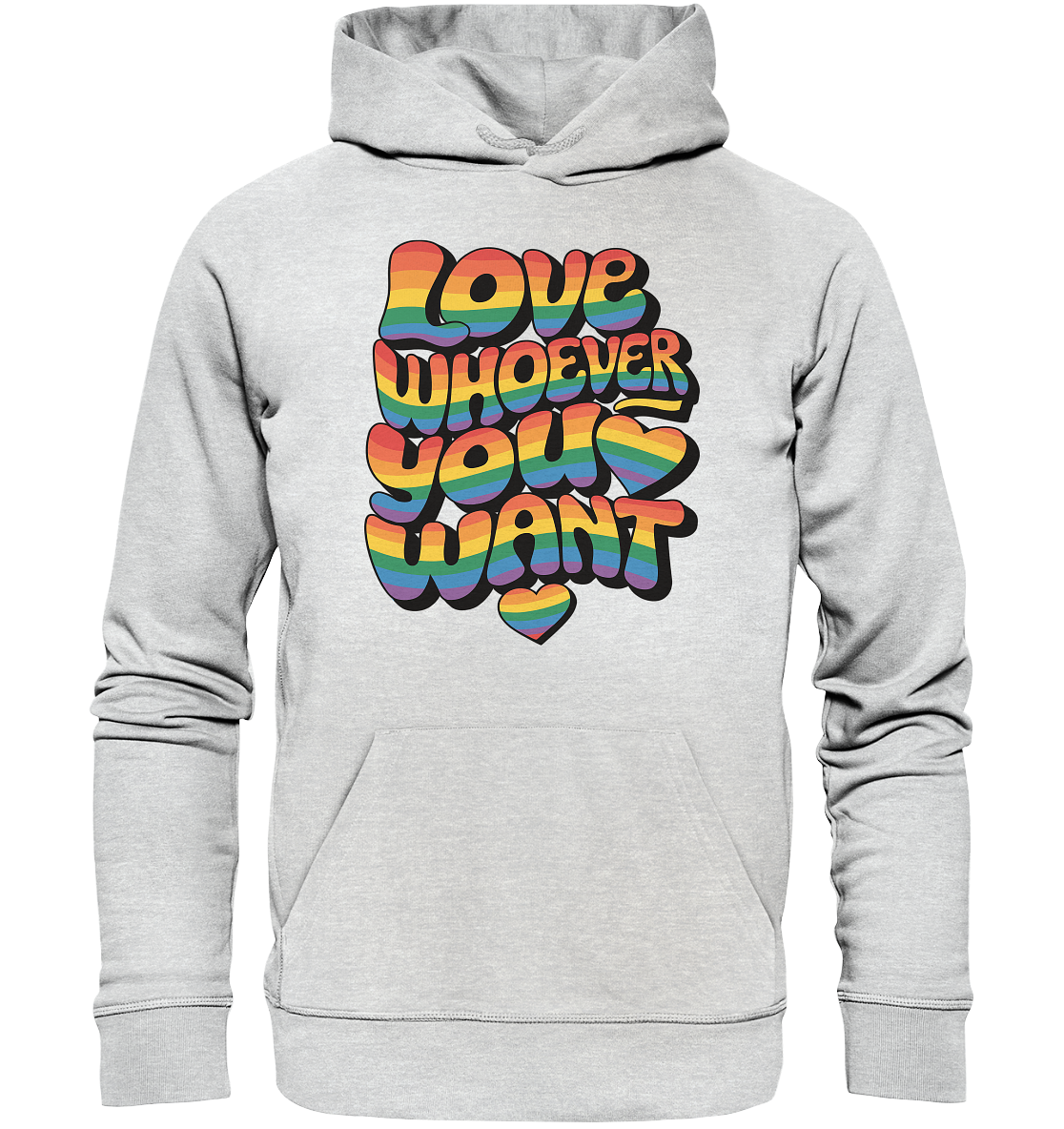"Love whoever you want" – LGBTQ-Design - Premium Unisex Hoodie