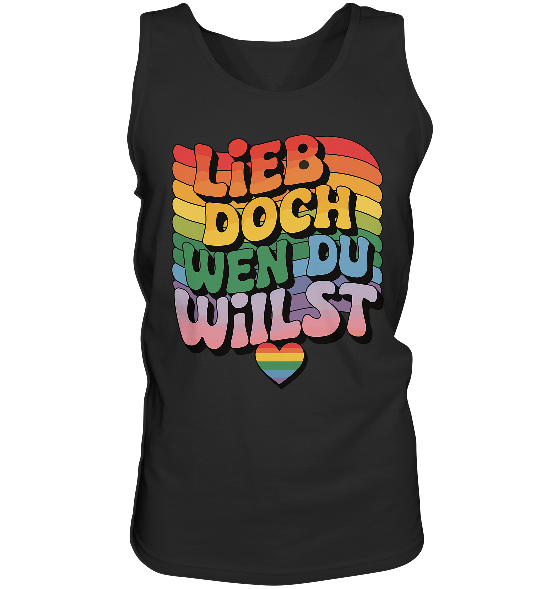 "Lieb doch, wen du willst" – LGBTQ-Design - Relaxed Tank Top