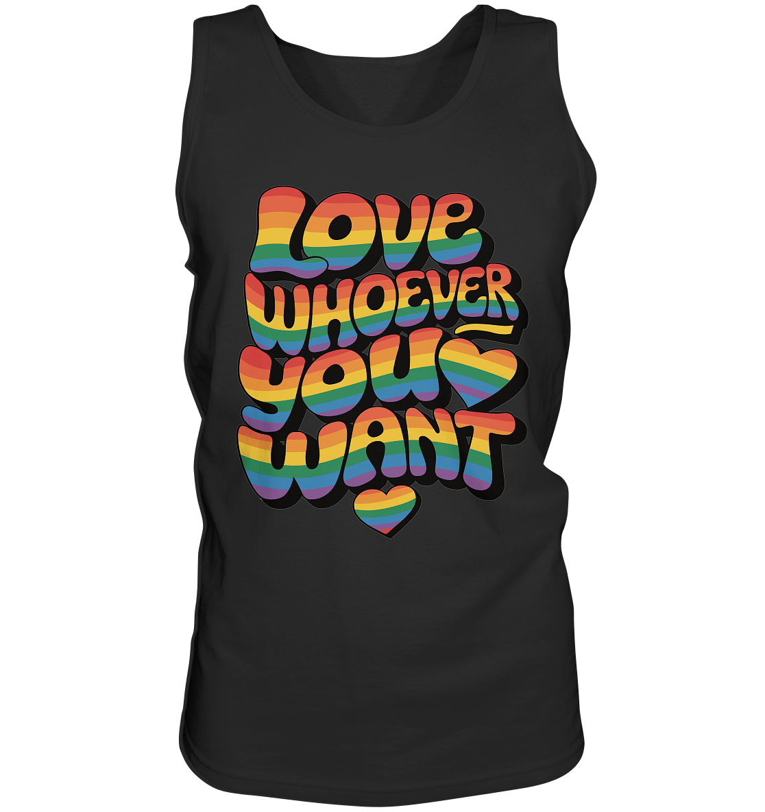 "Love whoever you want" – LGBTQ-Design - Relaxed Tank Top
