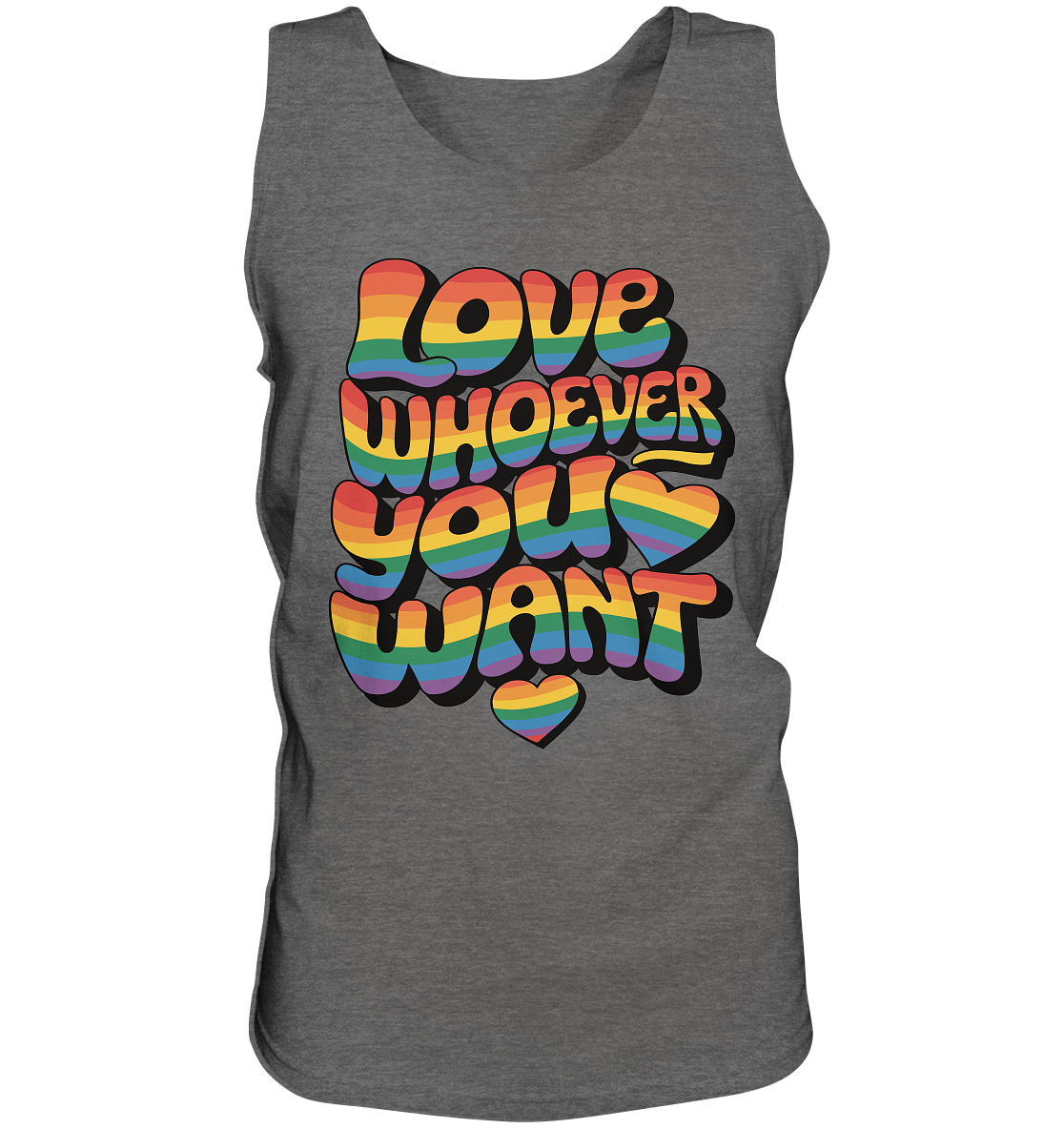 "Love whoever you want" – LGBTQ-Design - Relaxed Tank Top
