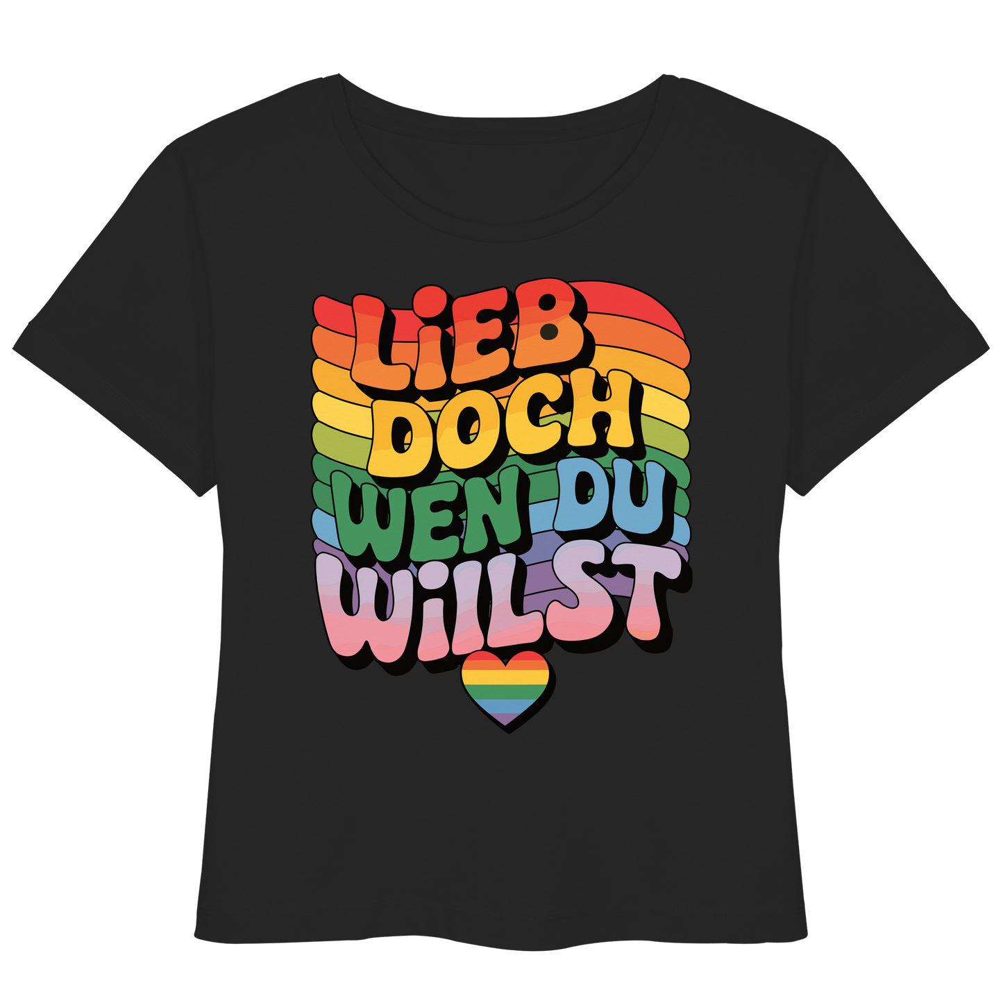 "Lieb doch, wen du willst" – LGBTQ-Design - Womens Organic Lightweight T-Shirt